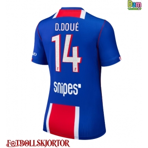 Paris Saint-Germain Desire Doue #14 Hemmatröja Dam 2026-27 Kortärmad